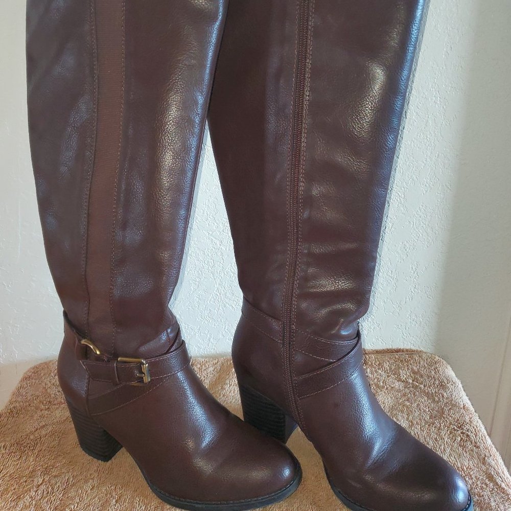 SOUL Naturalizer Timber Knee High Boot 6M WC Darl Brown